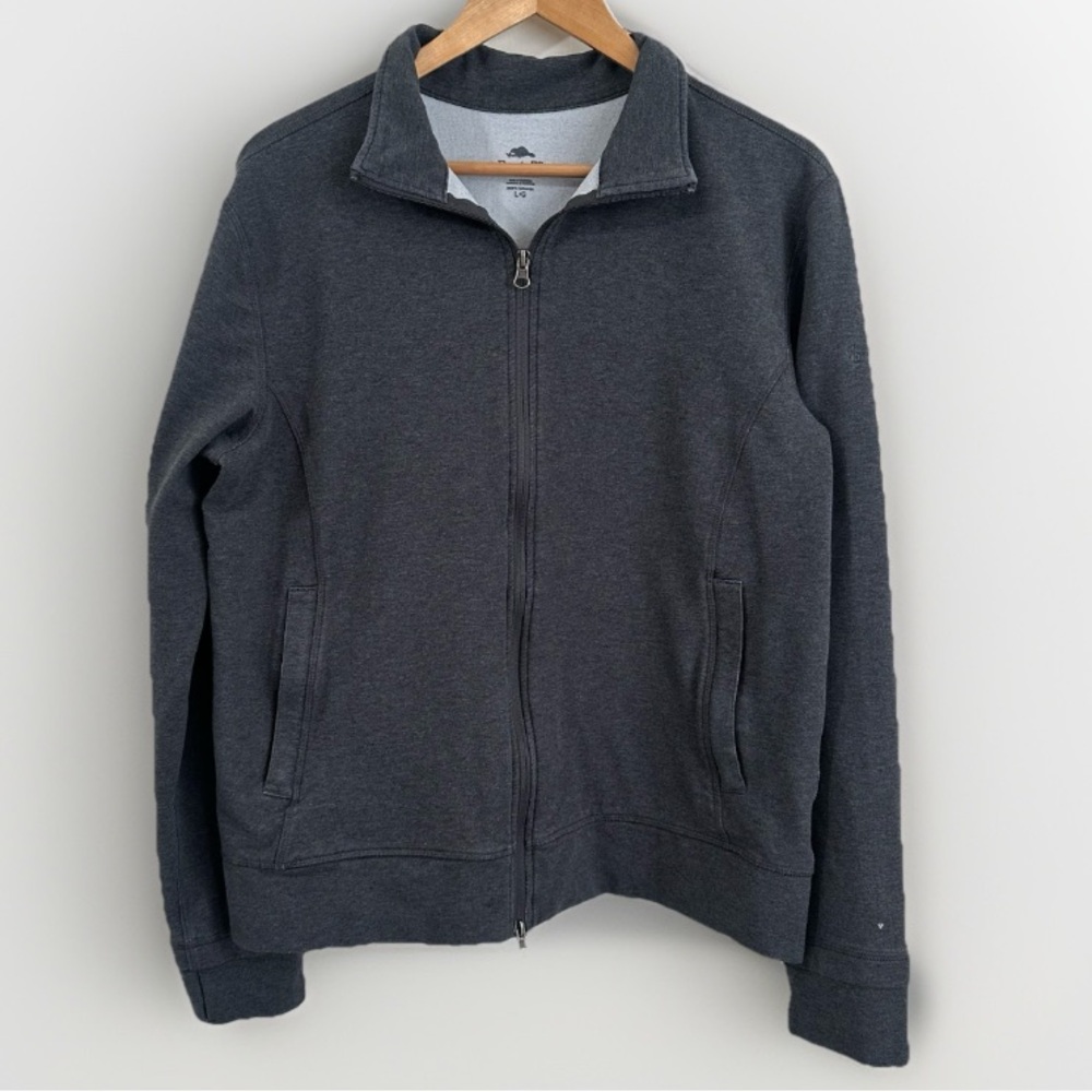 Roots 73 Unisex Full Zip Up Dark Grey Cotton Blend Embroidered‎ Size L